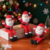 Water-resistant Santa Claus Dangling Leg Figurine Desktop Edge Ornament for Xmas Outdoor Patio Decor Gift