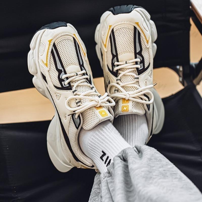 Fashion Summer 2025 Mesh Breathable Casual Sports for Men Fashion Comfortable Shoes Thick Soled Shoed Height Increasing Chunky sneakers