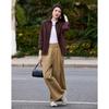 Demana Retro Plaid Lapel Shirt for Women