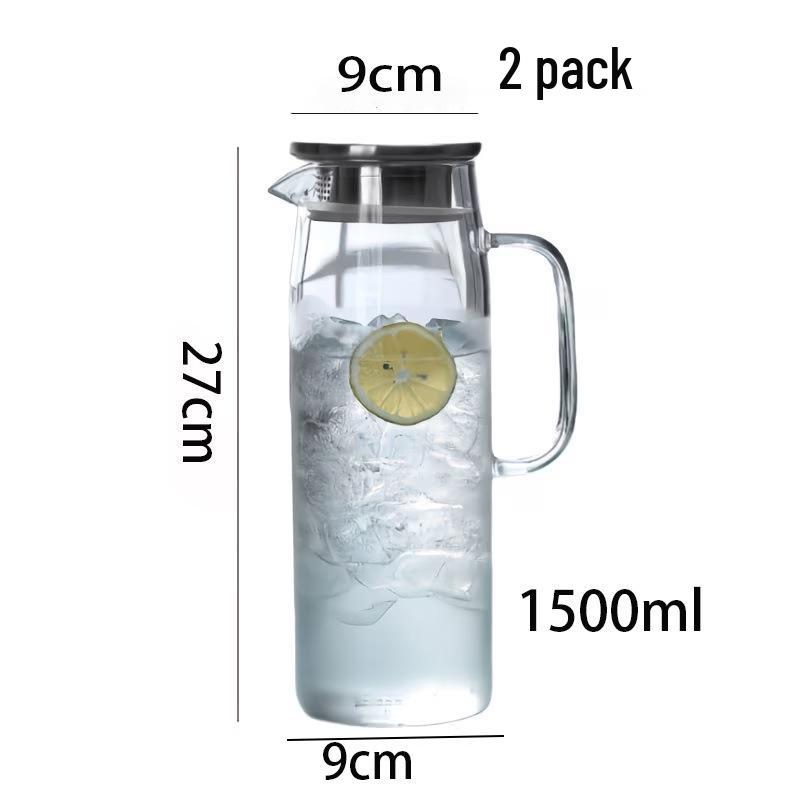 High Capacity Borosilicate Glass Cold Water Kettle and Juice Dispenser