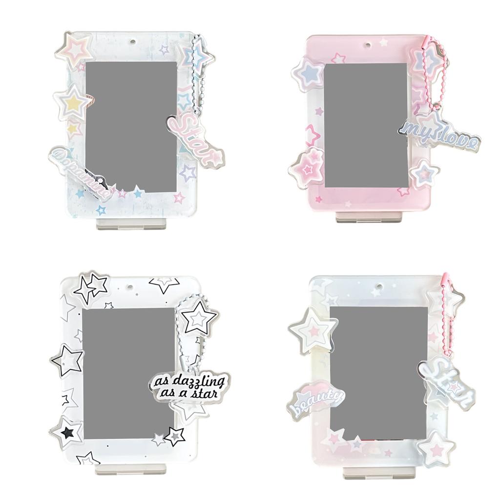 Star Series Sweet Fotoschutz, Fotokartenrahmen, Kartenständer, Desktop-Dekor, Fotohalter, Acrylkartenhülle