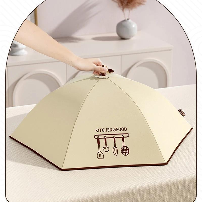 Huse Pliabile pentru Alimente Izolare de Iarnă Rezistent la Praf Husă pentru Alimente pentru Masa de Prânz Umbrelă pentru Legume Fructe Gadgeturi Accesorii de Bucătărie
