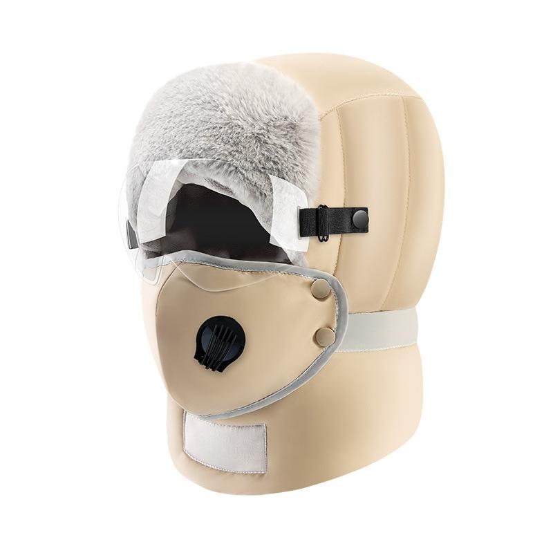 Winter Warm Waterproof Windproof Trooper Hat with Removable Mask Coldproof Skiing Caps