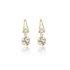 Temperament Light Luxury High-End Diamond Earrings, Simple Niche Design Geometric Round Earrings Women