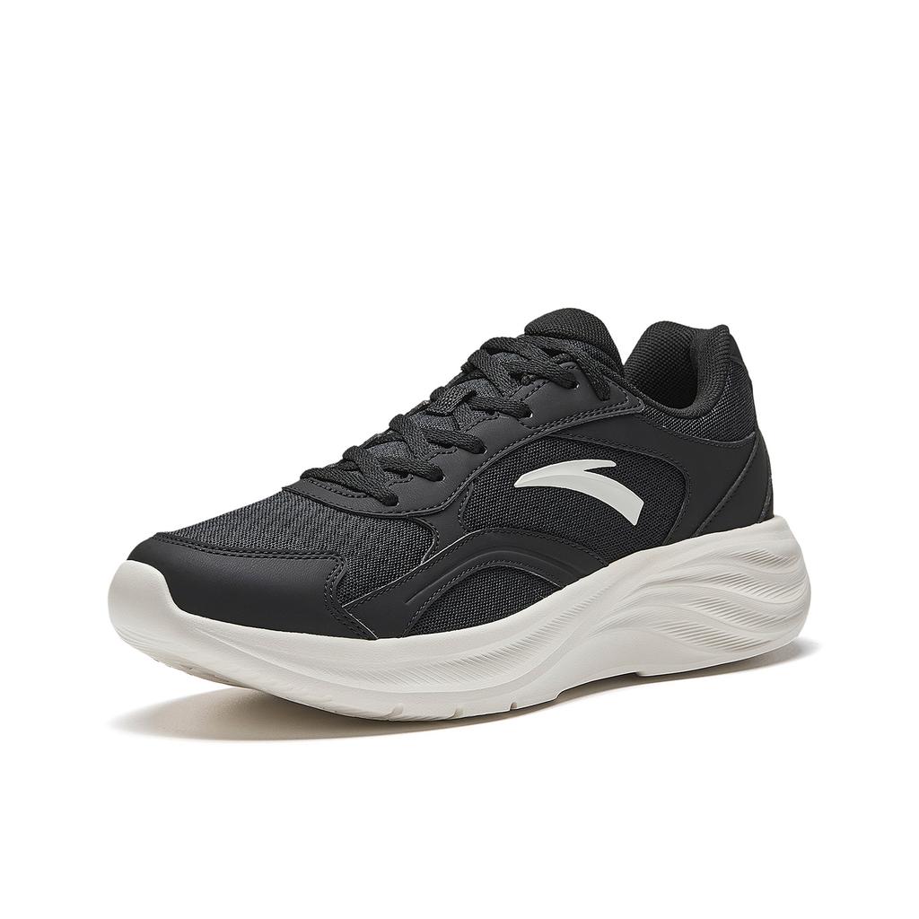 Anta Flow Cloud Comfortable Versatile Lightweight Leather Mesh Wear-Resistant Non-Slip Low-Top Casual City Commuting Running Shoes 912615505-4