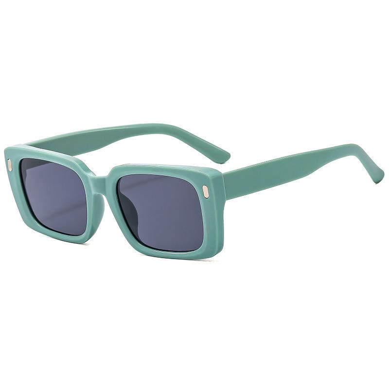 Rice Nail Square Frame Personality Trend Street Shot Sunglasses Driving Anti-Ultraviolet Tide Glasses Sunglasses Women