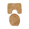3 Pack Toilet Seat Cushion Sets Decorations Non-slip Breathable Water-absorbent Washable Bath Mat