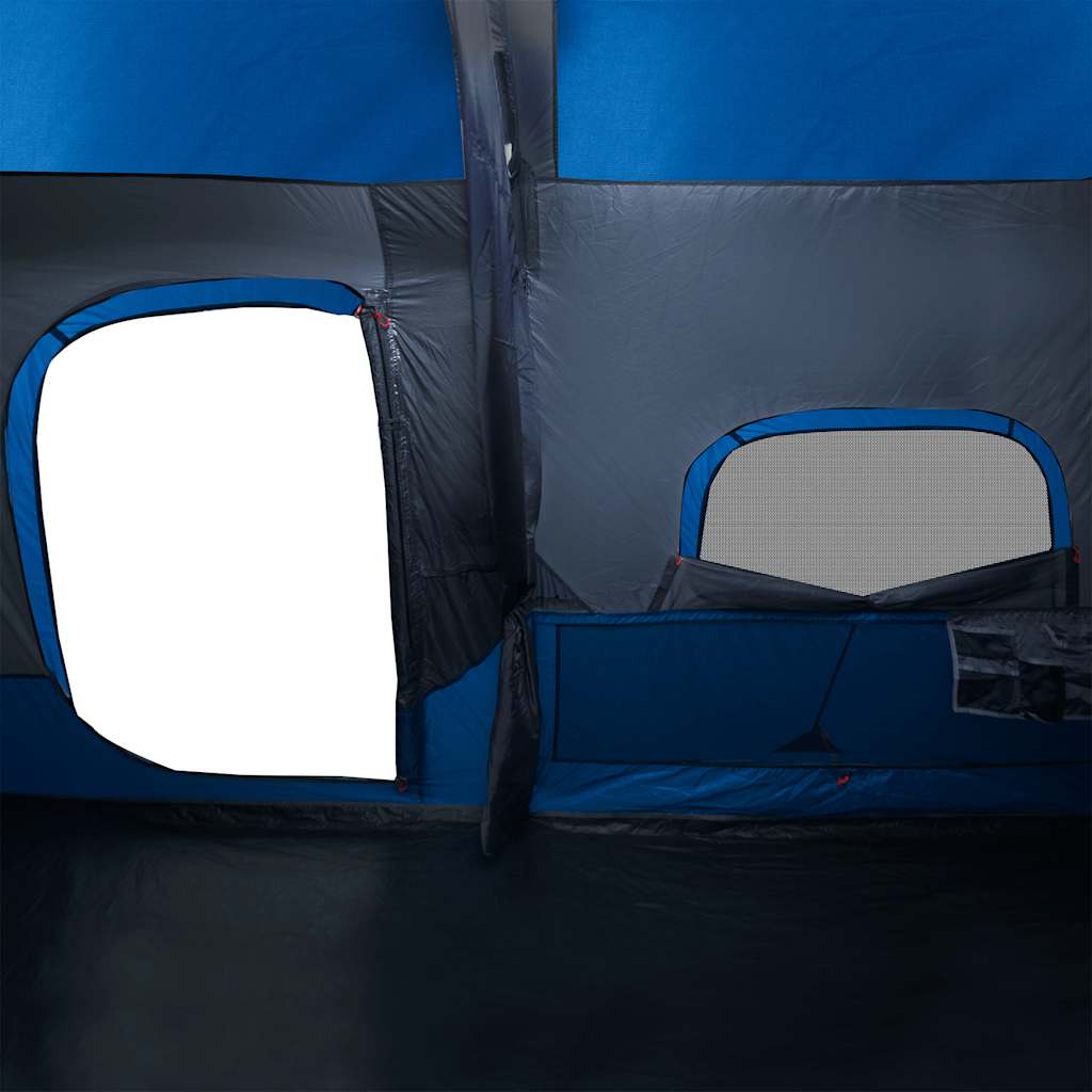 Family Tent for 9 Persons Blue Quick Release Waterproof