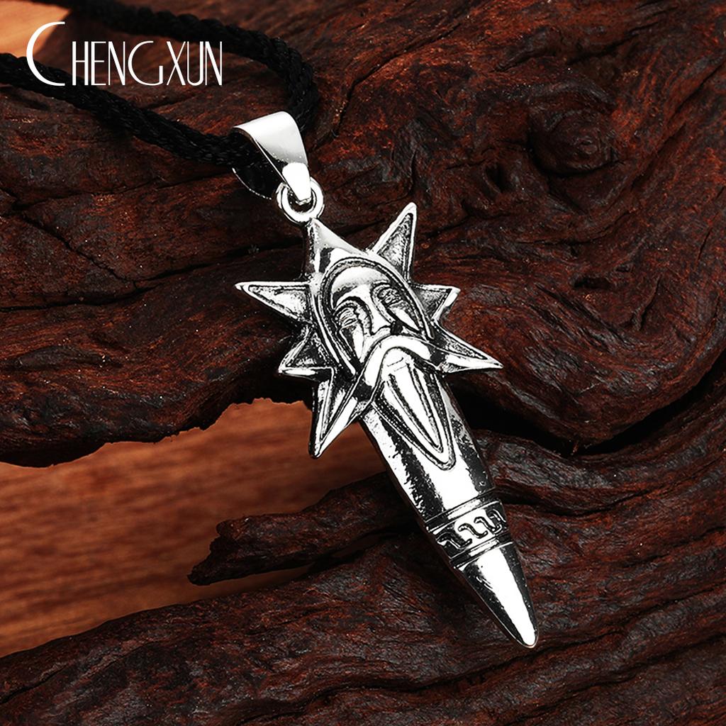 Viking Triple Horn Triskelion Necklace Men Women Multiple Punk Gothic Style Norse Amulet Pendant Slavic Talisman Jewelry for Boy