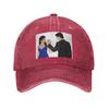 The Vampire Diaries Damon Salvatore And Elena Denim Fabric Cap Casual Baseball Caps Adjustable Hat Summer Unisex Baseball Hats