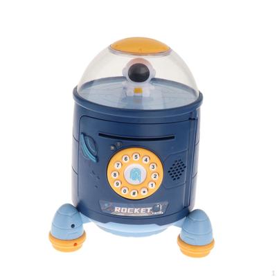 Electronic Piggy Bank Kids' Money Banks Coin Auto Savings Can Cartoon Rocket Saving Box