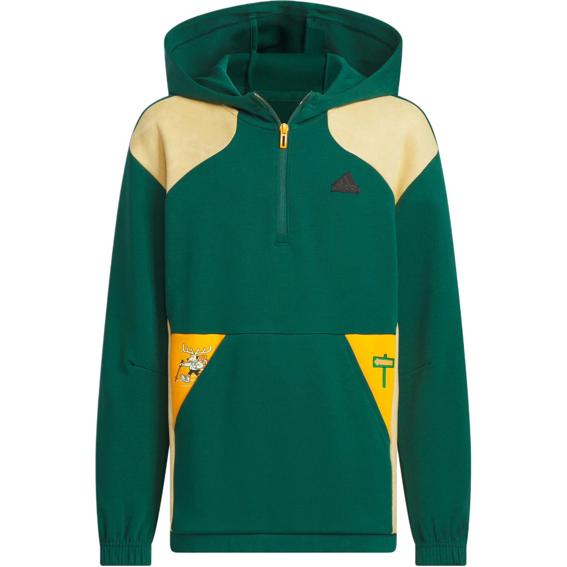 Adidas Sweatshirt CITY ESCAPE FW24 GRAPHIC CREW SWEATER Green Teenagers JC9376 140