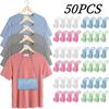 50pcs Clothes Hanger Extender Clips Space Saving Connector Hook Cascading Hangers Hooks Home Closet Storage Rack Organization