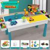 Multifunctional Building Block Table for Kids, Compatible with Large Lego Pieces, Educational Toy for Boys Ages 3-6