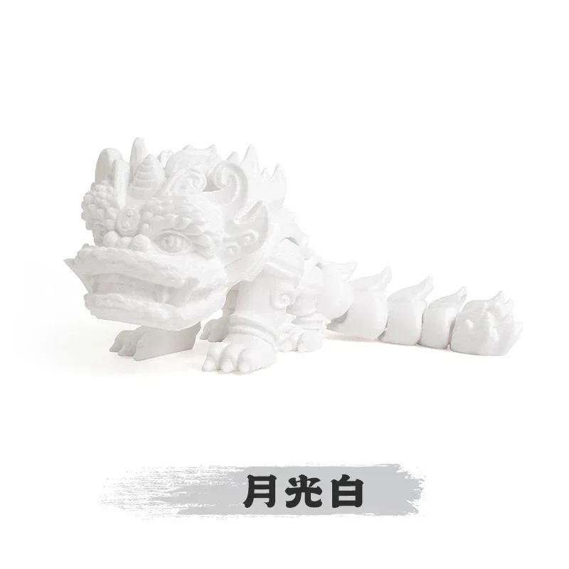 New 3D Printing Exquisite Miniature Lion Ornament Chinese Lion Dance Model Joint Movable Figurine Home Decor Craft Home Craft
