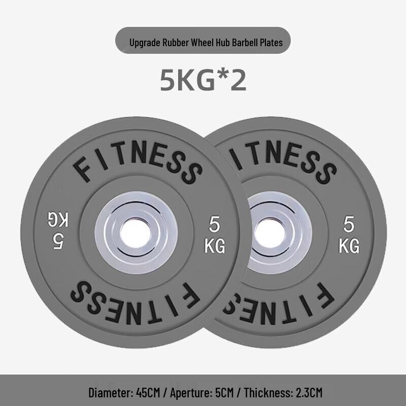 Yimai 150KG Rubber Colored Barbell Plate Set