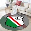 Legia Warsaw pattern round rug,Carpet Rug for Living Room Bedroom Playroom ,Non-slip Floor Mat,Holiday Gifts and Birthday Gifts.