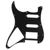 Quality 11 Holes Electric Guitar SSD Pickguard Accessory for ST SQ SSH Guitars(Black)