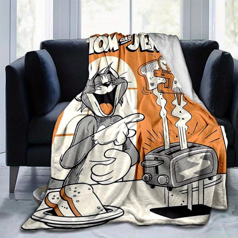 1pc, Tom & Jerry Blanket, Soft Throw for Home Decor, Couch Cover, Travel, Camping, Car, Beach, Office Nap, Perfect Gift for FriendsA047