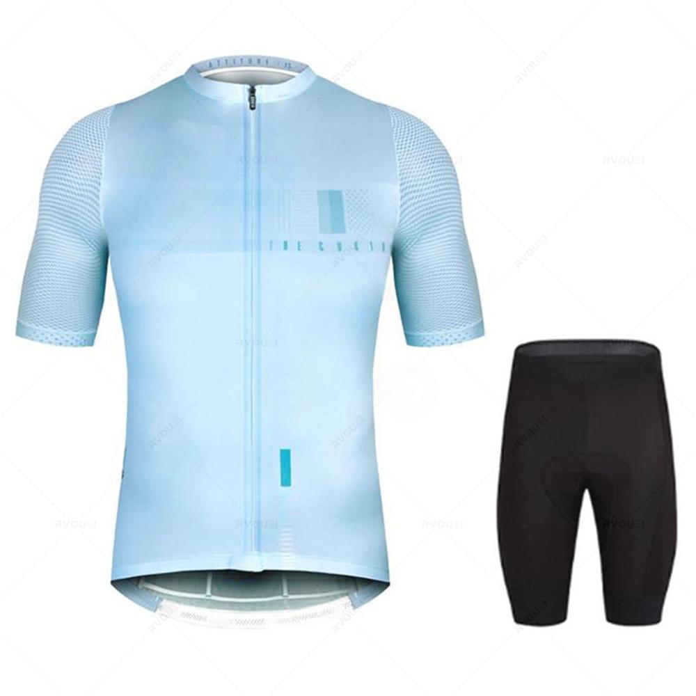 Pro Team Bike Cycling Jersey Set Men's Summer Short Sleeve Mountain Uniform Ropa Ciclismo Maillot Hombre Bicycle Clothing Suit