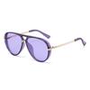 New Double Beam Fashion Sunglasses Men's and Women's Advanced Sense European and American Simple Casual Versatile UV Protection Sunglasses