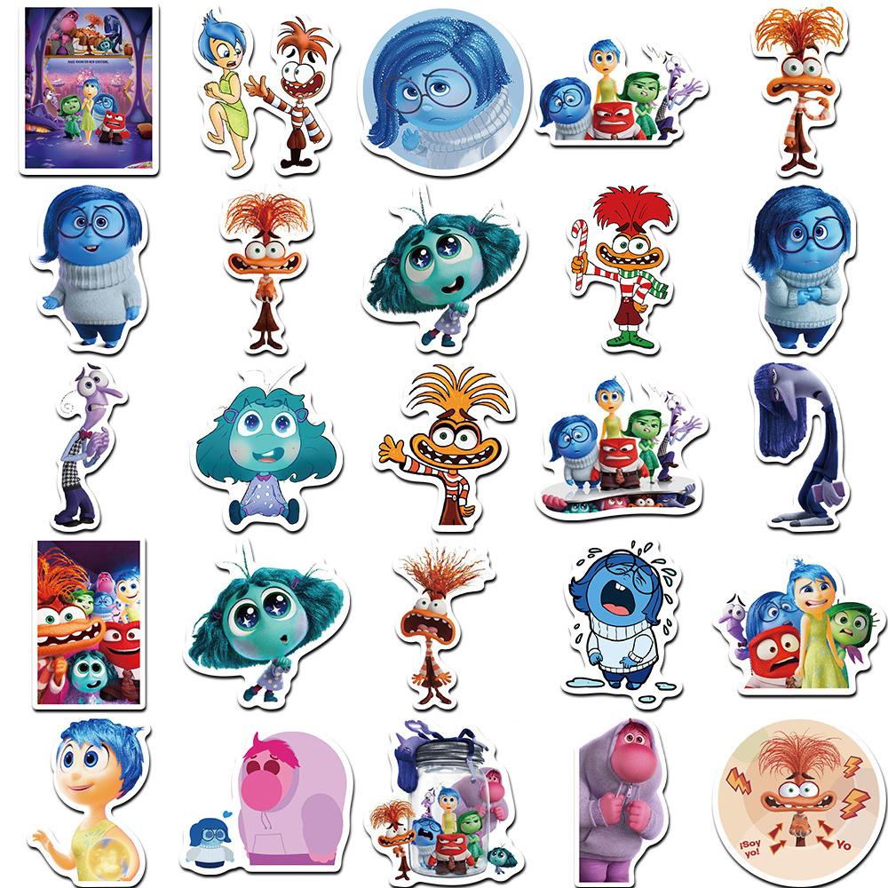 10/30/50pcs  Inside Out Cartoon Stickers Funny Anime Decals DIY Stationery Notebook Phone Cute Graffiti Sticker Decoration