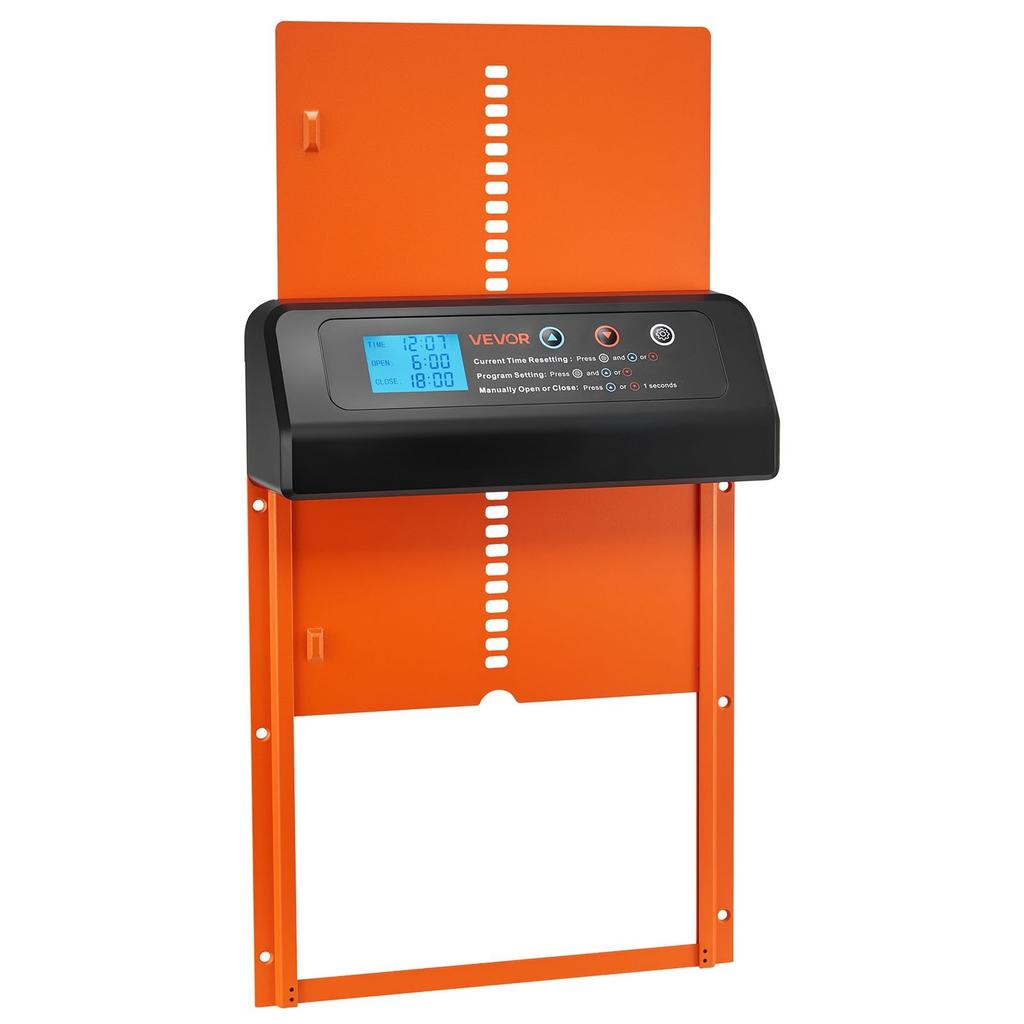 Automatic Chicken Coop Door, Battery Powered Chicken Coop Door with Timer & Manual Setting, Anti-Pinch Security, Durable Aluminum Alloy, Chick Run