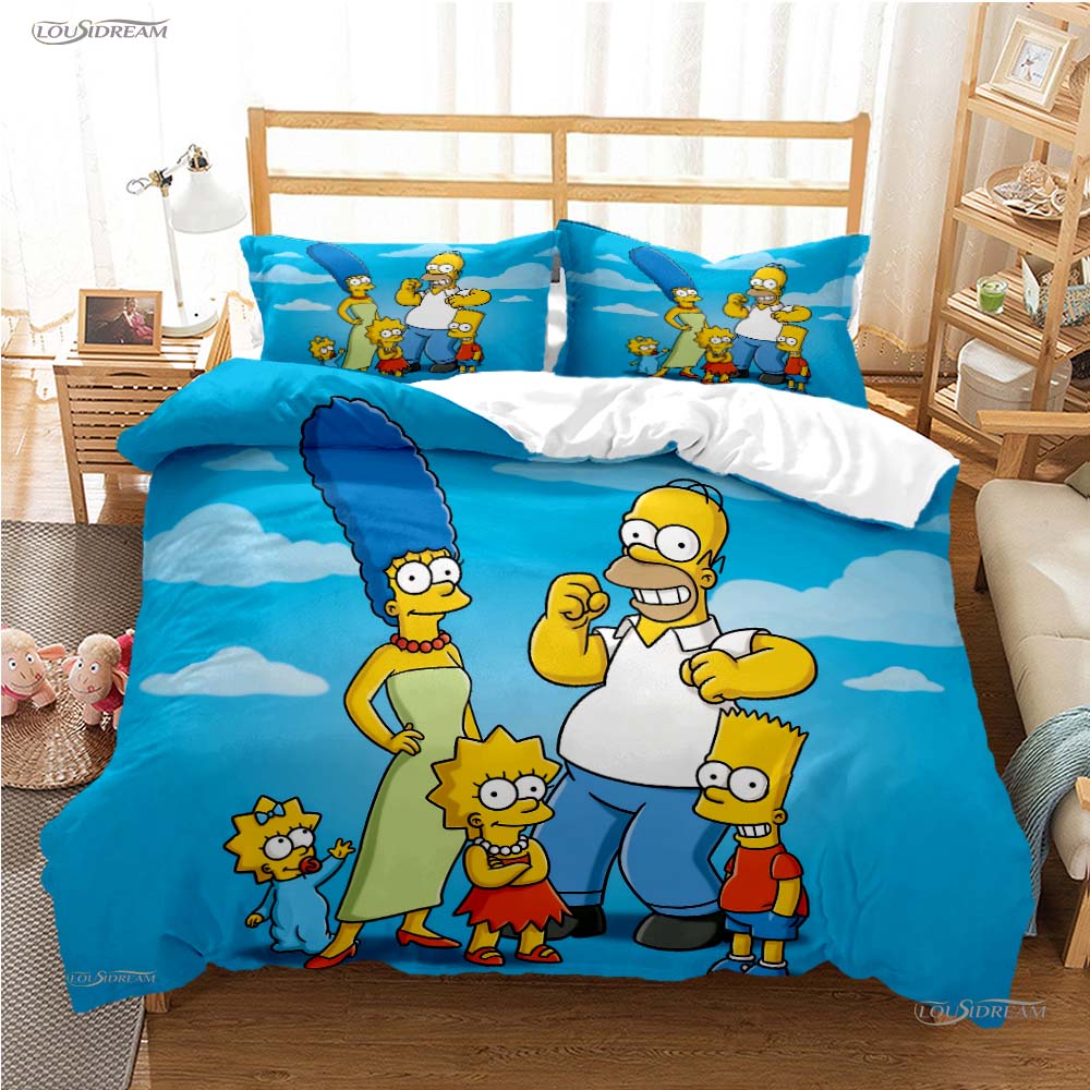 Comforter Carton Funny Casal All Season Comforter Bedding Sets Soft And S Teens Single/Double/Queen/King