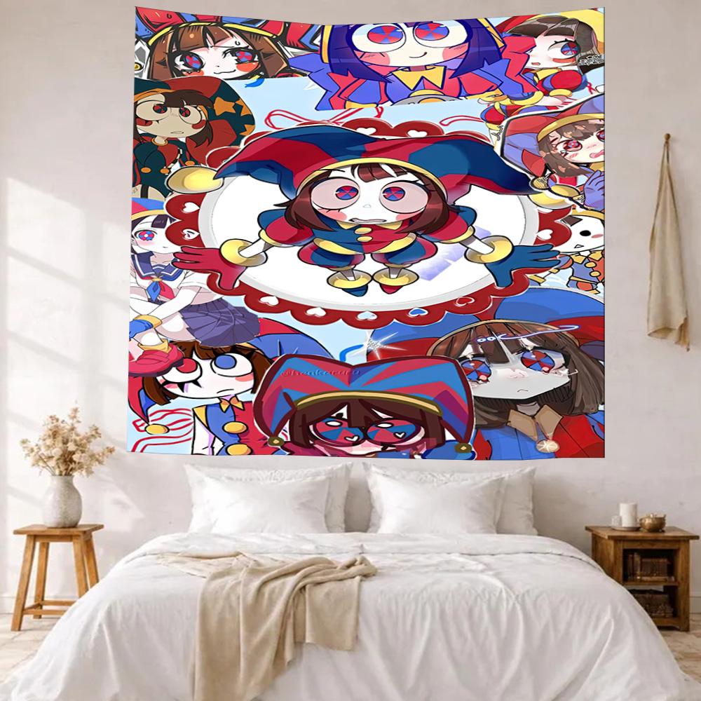 Pomni Wall Decor Tapestry Art For Pet Memorial Birthdaywedding Party Backdrop Family Gift
