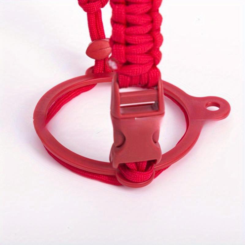 12-64oz Water Bottle Accessories Paracord Rope Holder Wide Mouth Bottle Portable Rope Hand Strap Cup Carrier Color Cupful Rope