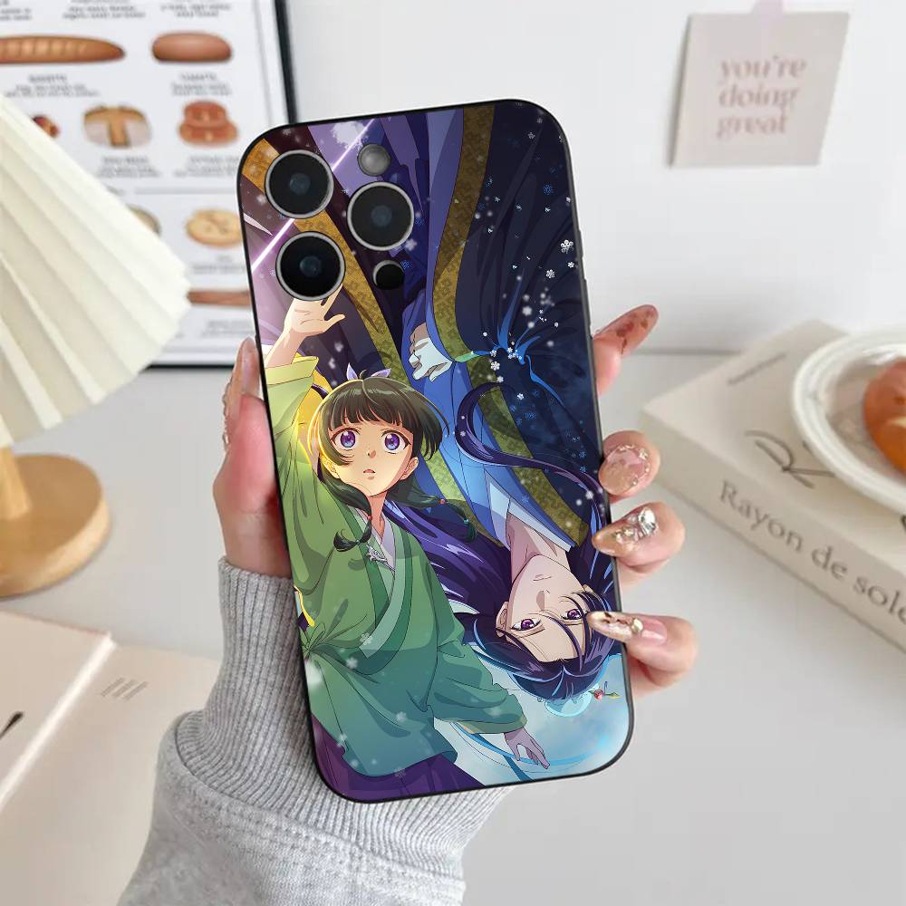 The Apothecary Diaries Anime Phone Case Black Silicone Soft Shell For IPhone 17 16 15 14 13 12 11 Air Pro Max Plus Hot Sale