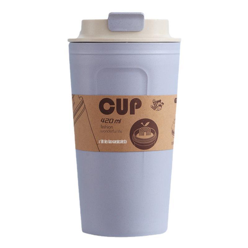 Bamboo Fiber Leak-Proof Tumbler: Portable Student Sports & Coffee Water Bottle