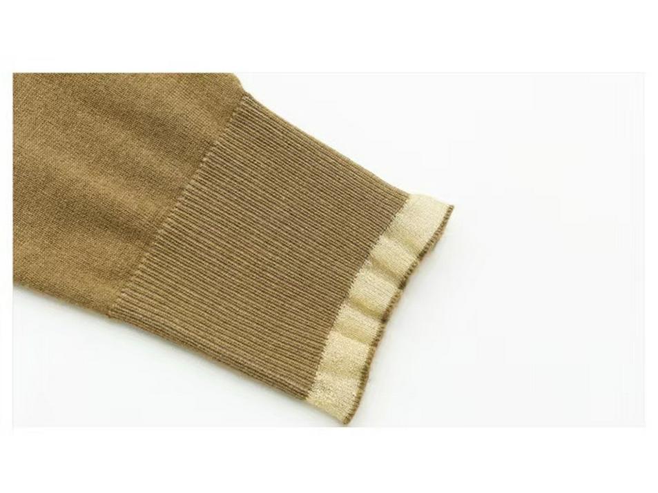 Damen Merino-Wolle Basisschicht mit Spitze und Lochmuster - Altersreduzierender Rundhals-Pullover für Herbst/Winter