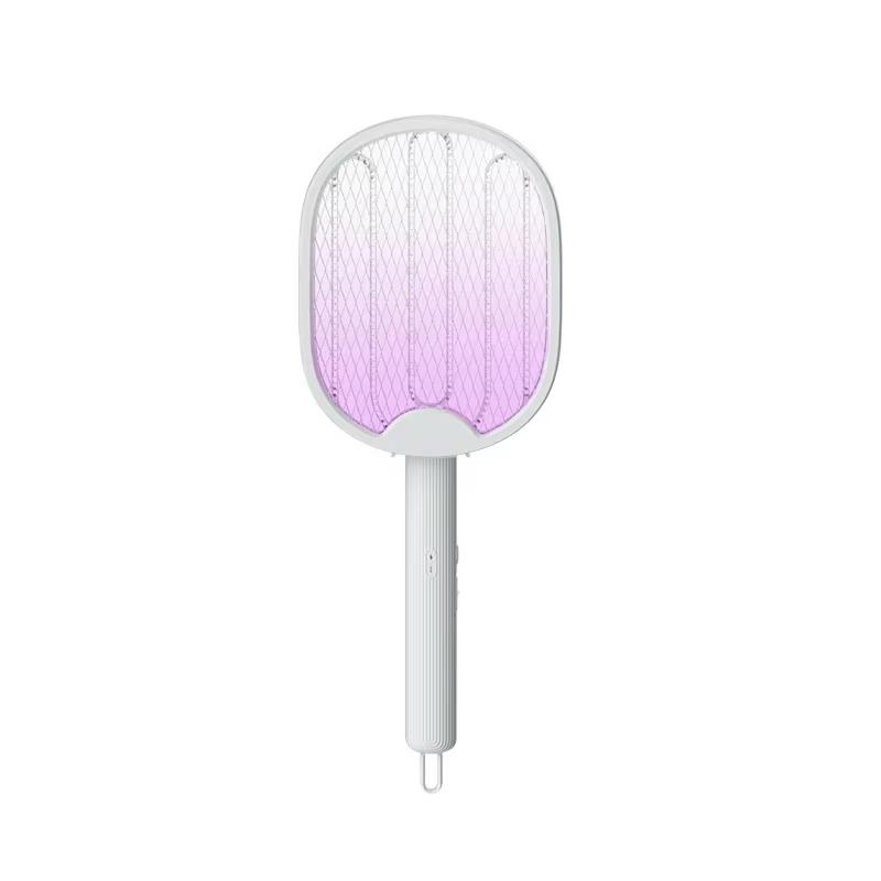 New Foldable Electric Mosquito Killer Fly Swatter Trap USB Rechargeable Mosquito  Killer with 3000V Rechargeable Mosquito Fly белый