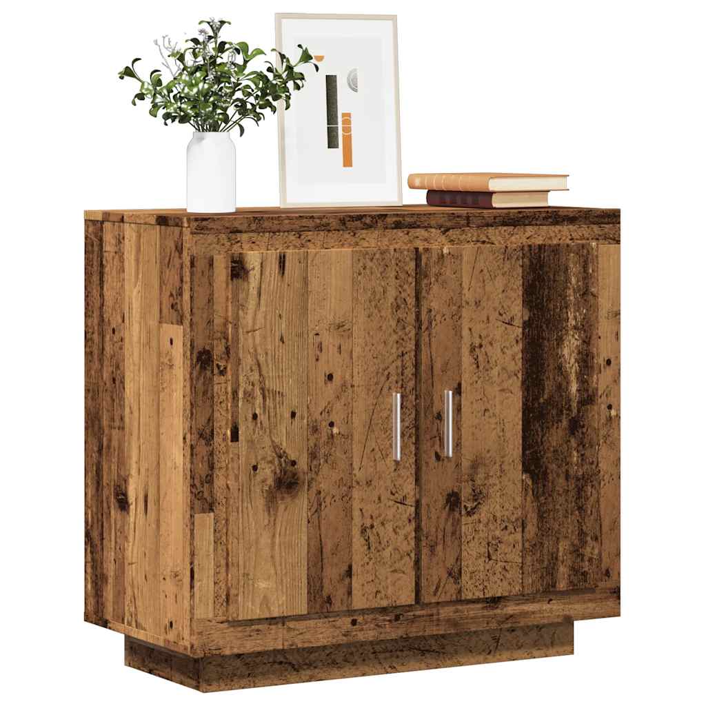 Sideboard with Rustic Wood Look 80 x 40 x 75 cm Engineered Wood