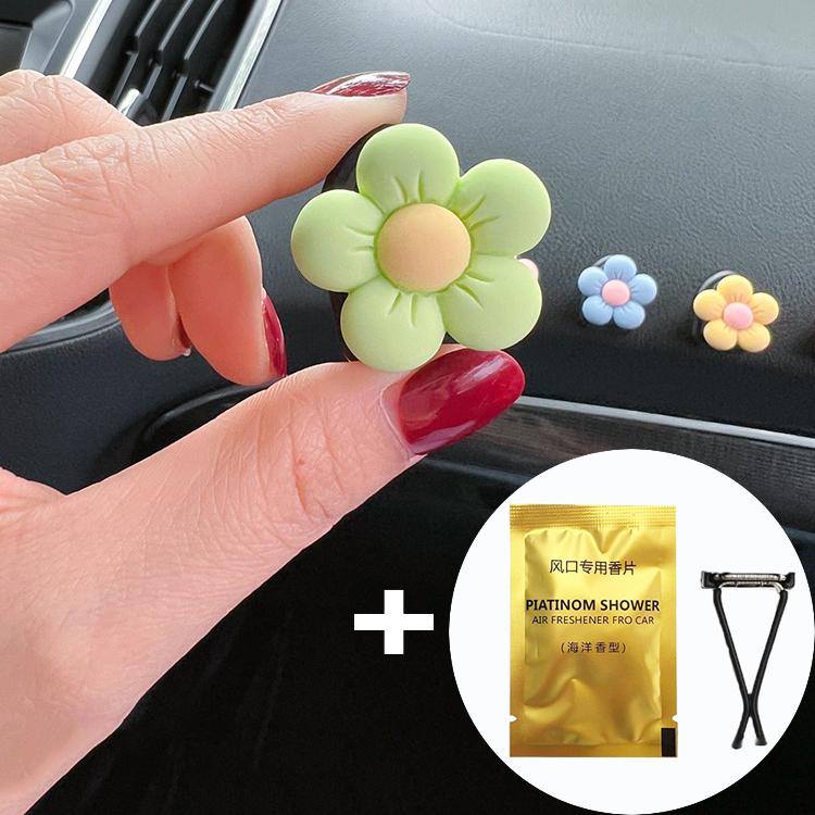 

Cute Flower Aromatherapy Car Air Outlet Decoration Perfume Clip Air Freshener Colorful Flora Car Interior Decor Auto Accessories