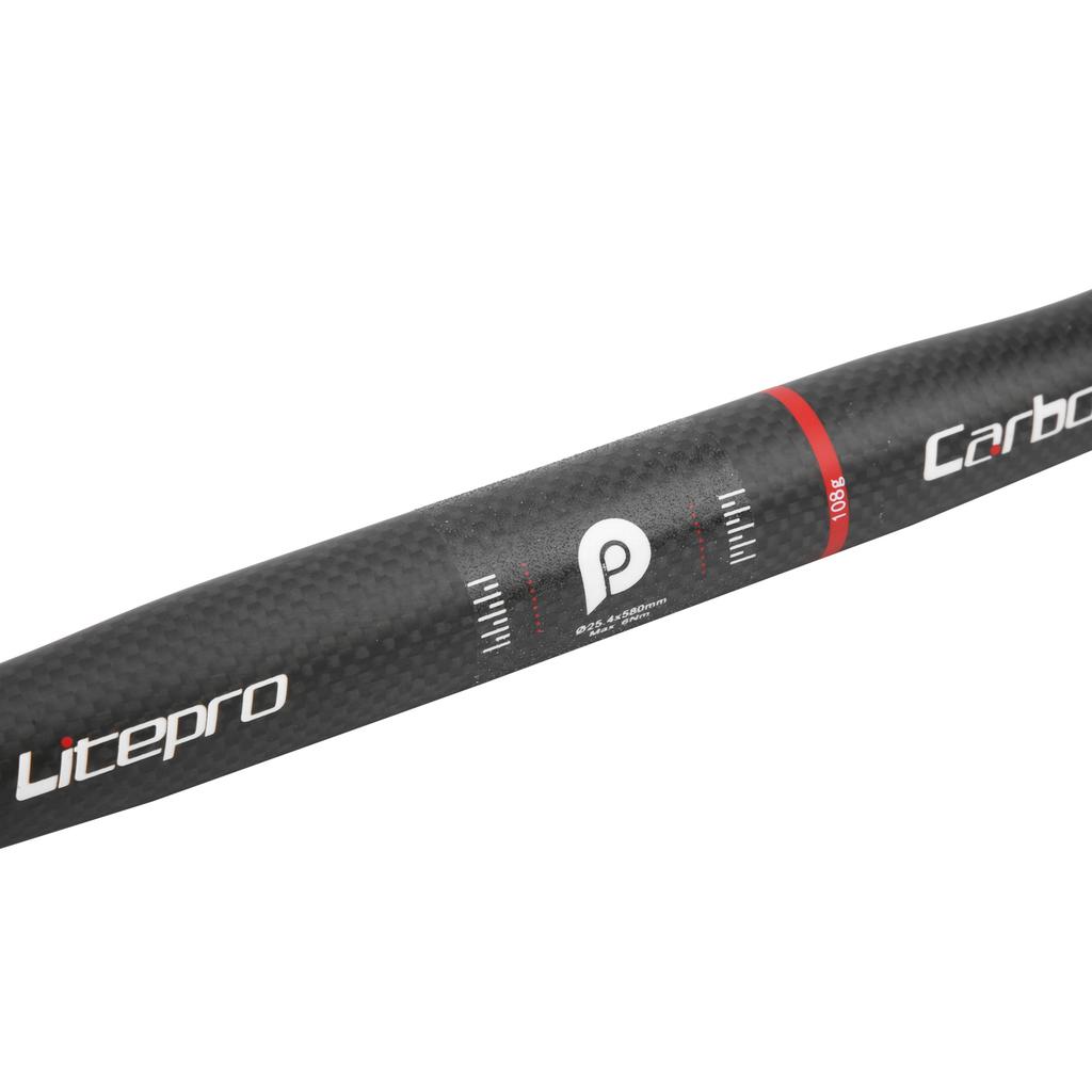 Carbon   Folding Bike Straight Handlebar 25.4x580MM Bike Cycling Accessory