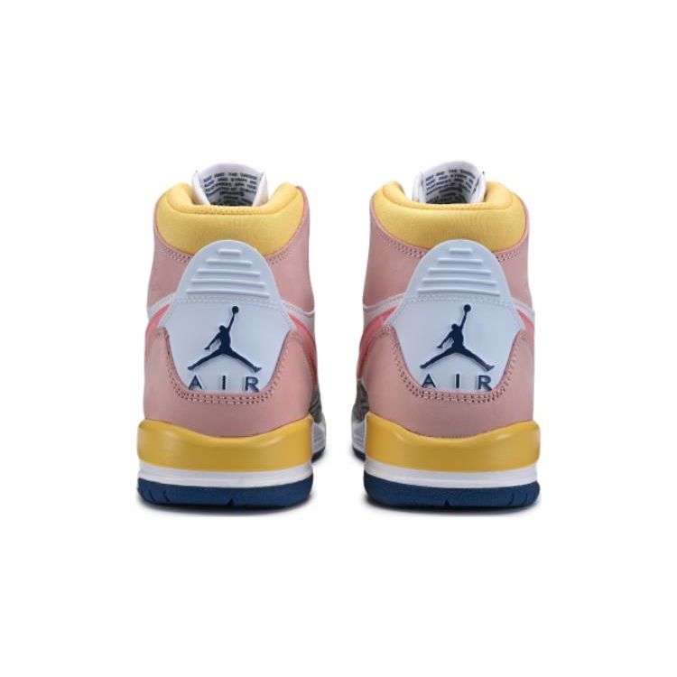 Air Jordan Legacy 312 GS White Coral French Blue Kids Sneakers Coral-Pink Brilliant-Topaz Sakura-Pink FD9909-161