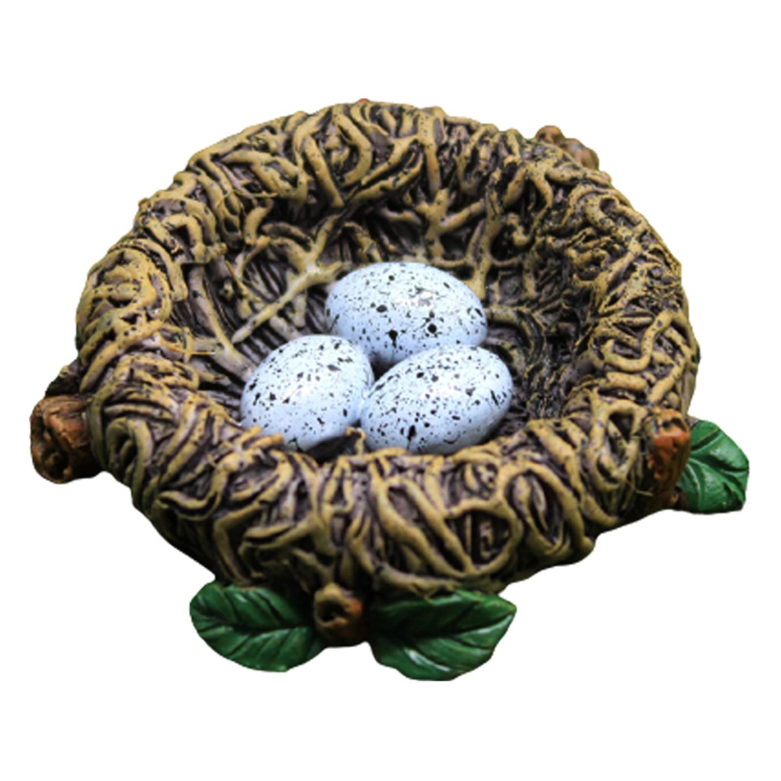 

Creative Simulation Birds And Birds Nests Ornament Resin Gardening Bonsai Accessories Home Decorations Christmas Decoration S