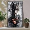 DIY Diamond Painting Lockheart Gothic Dark Lady Full Round Drill Diamond Art,Mosaic Embroidery, Home Decor Gift