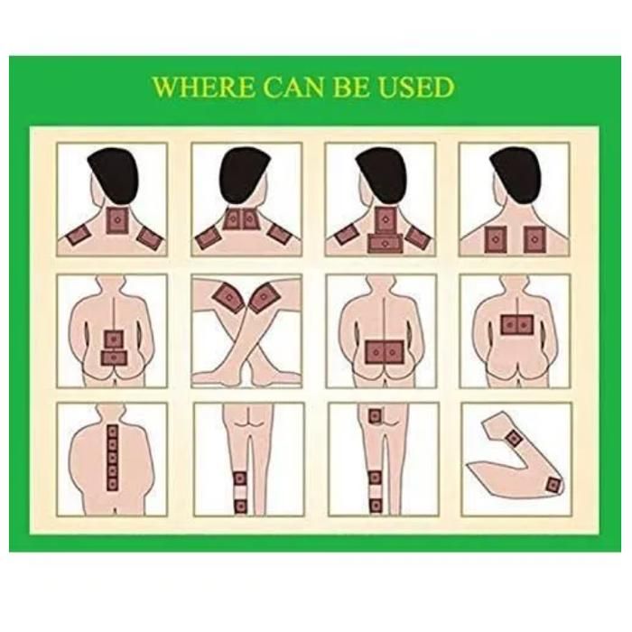 Baume du Tigre Pack de 2 Patch Froid Autocollants Grande Taille 14x 10 cm