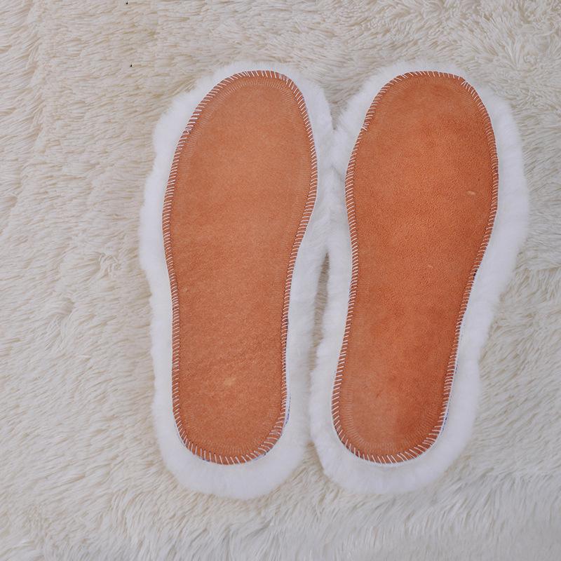 Unisex Height-Increasing Wool & Pigskin Insoles: Warm, Breathable, Sweat-Absorbent