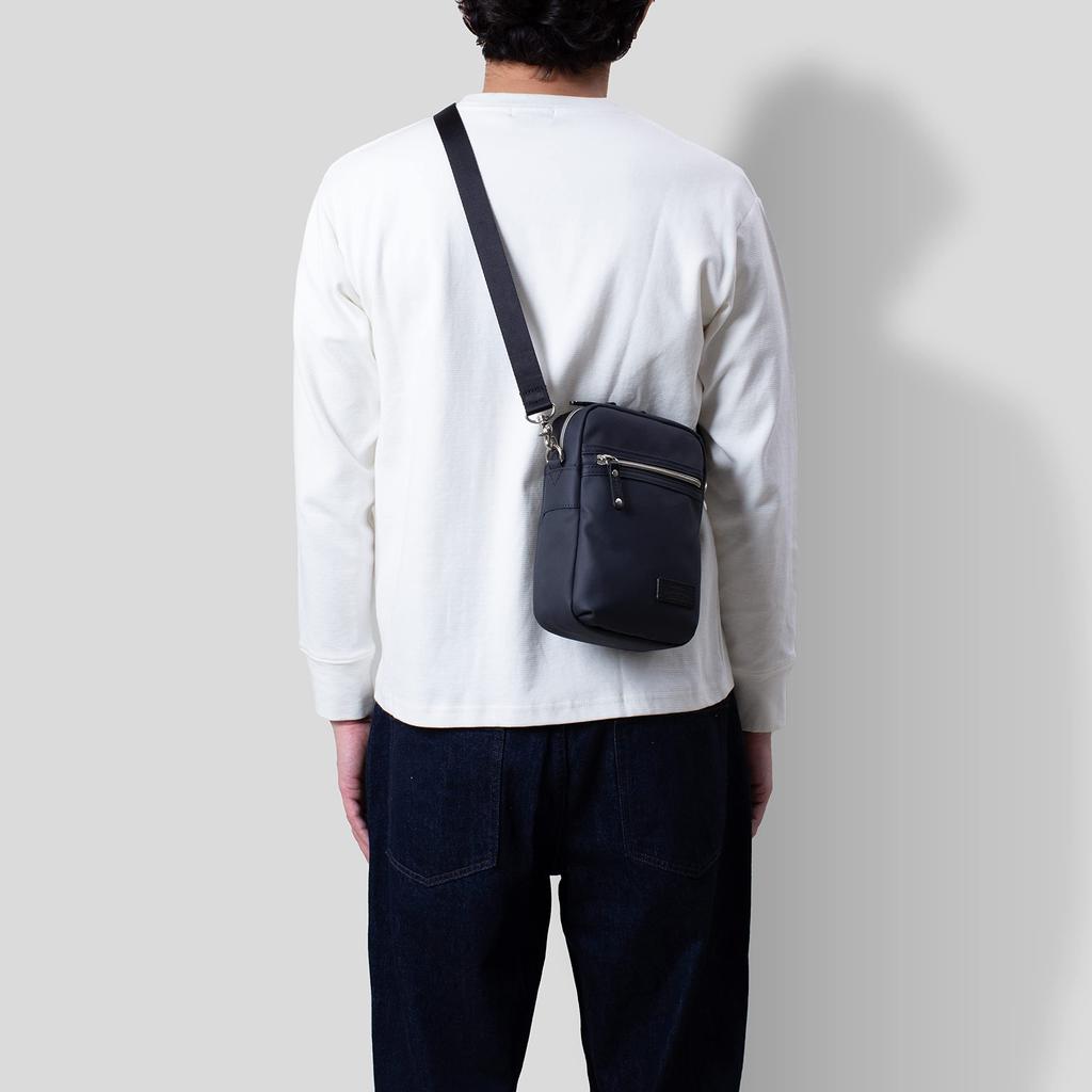 Heart Made Factory Mini Coated Polyester Shoulder Bag, Stylish Series, FY-0525 (Navy)