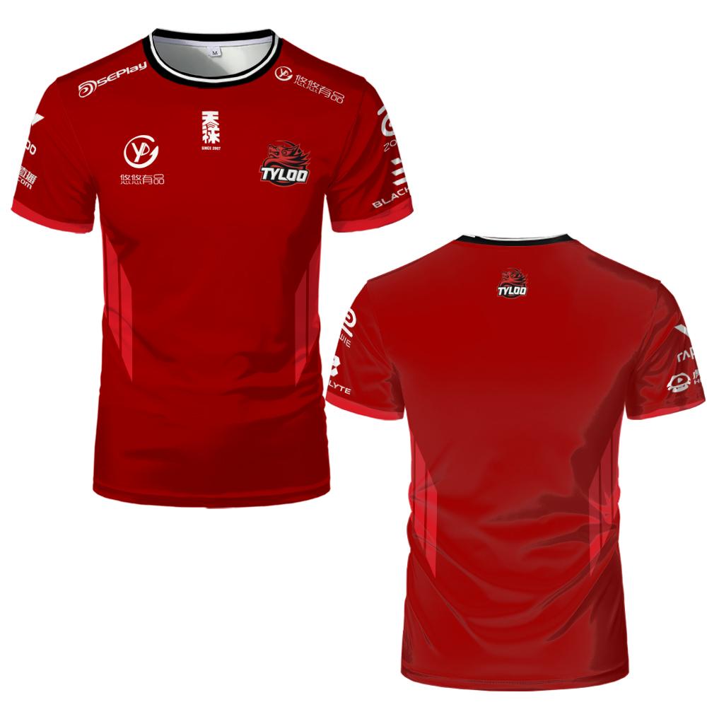 2025 CS2 Pro League TYLOO Team Uniforms CSGO Esports Club Jerseys Men's And Women's Summer Breathable Quick-drying T-shirts