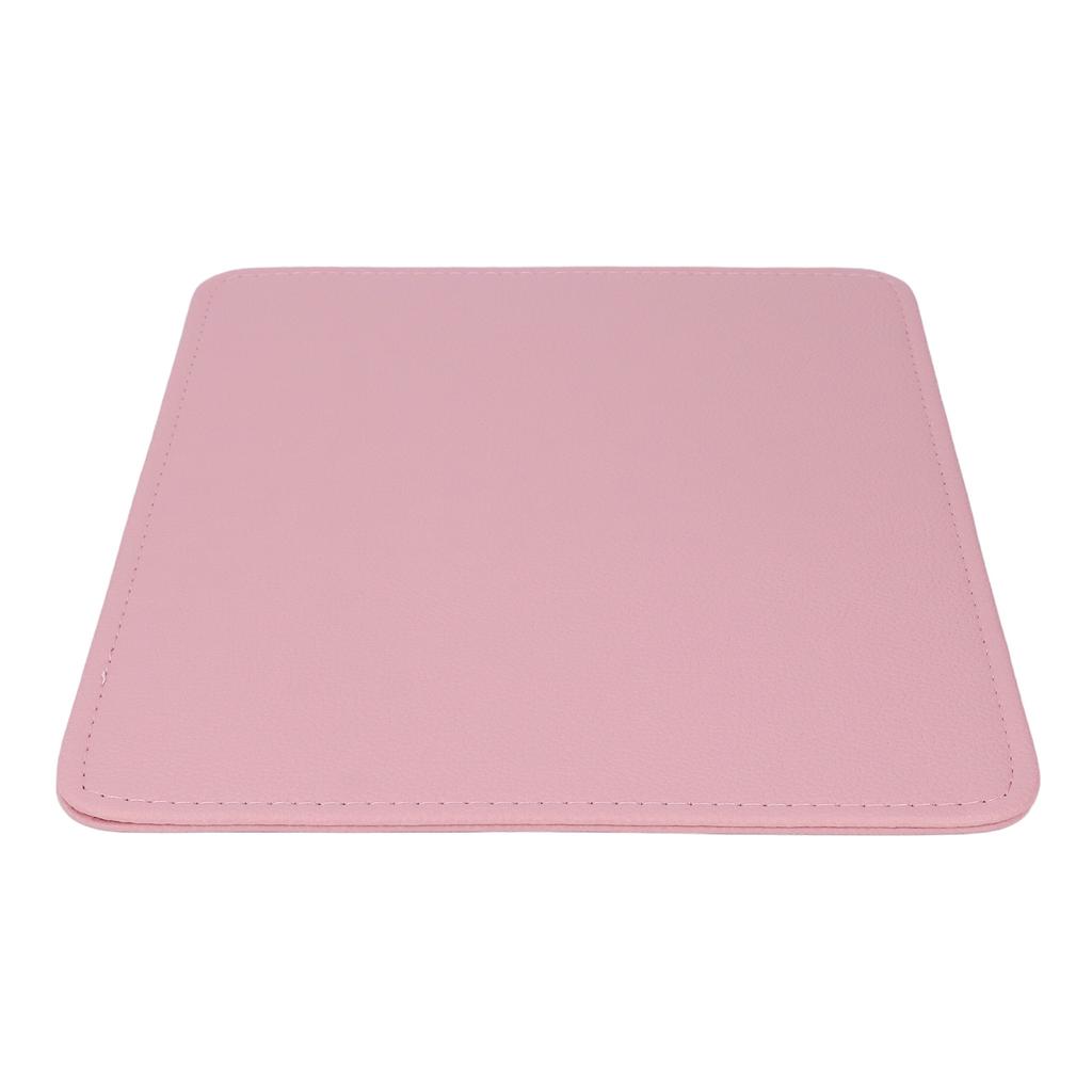 Pink Nail Art Table Mat PU Leather Washable Litchi Pattern Nail Pad Manicure Nail Table Pad Desk Mat