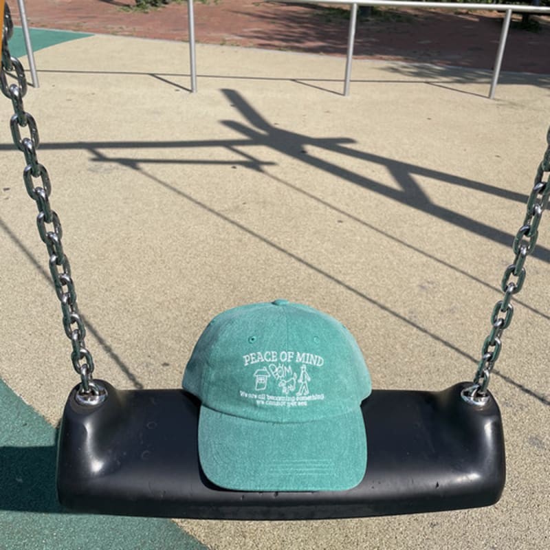 BALLOON FRIENDS MESSY ADVENTURE Peace Of Mind Pigment Ball Cap Green