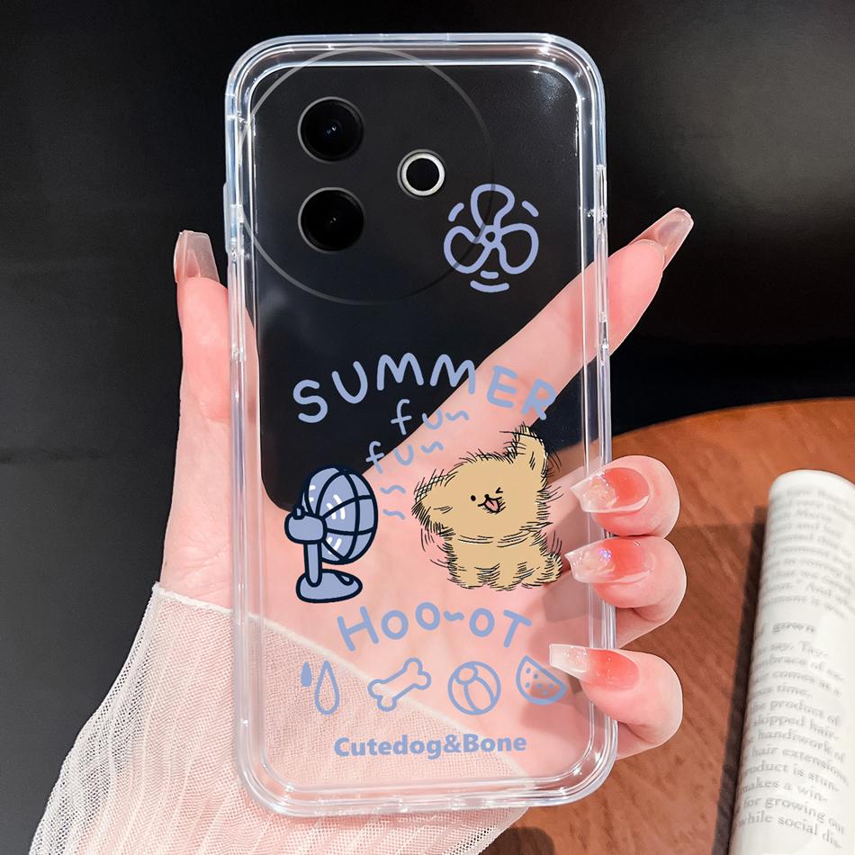 Case For Vivo Y39 Y38 5G Ocean Fish Transparent Phone Back Cover For VivoY 39 Y 38 Soft Slim TPU Silicone Lightweight Protectors