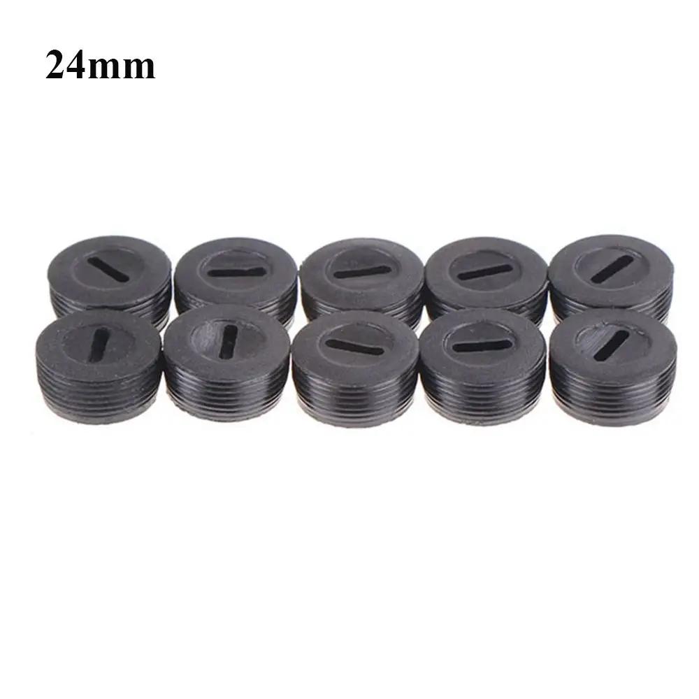 10 Pcs Case Dia.12mm/13mm / 14mm / 15mm / 16mm / 17mm/18mm / 20mm / 22mm Black Plastic Screw Carbon Brush Holder Caps Power Tool