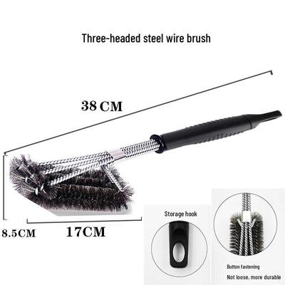 Brosse de nettoyage pour grill de barbecue en acier inoxydable ZISIZ
