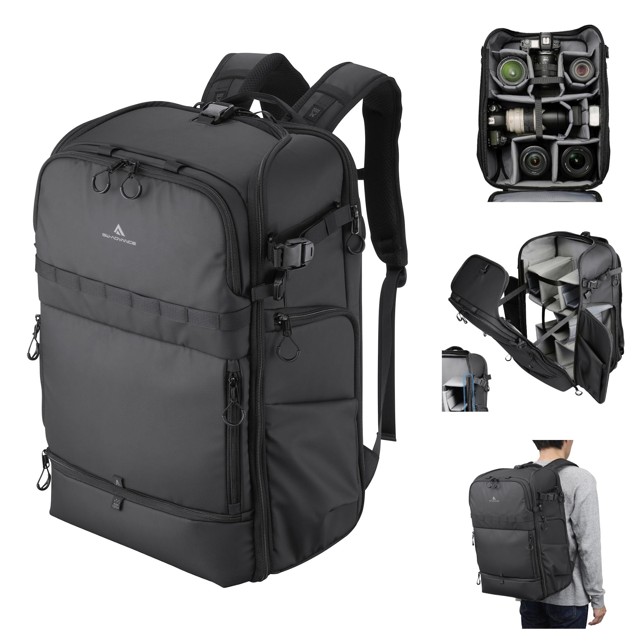 

Hakuba Camera Bag Tank Face Gate Backpack 26 AZ Black AMZSGWATKFGBP26 Access from 4 directions Easy to see Full front opening 4977187005165 GW-ADVANCE